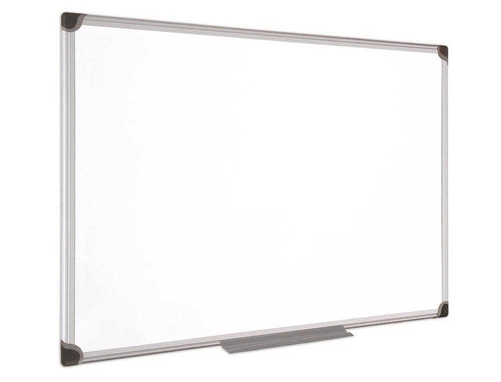 PIZARRA BLANCA BI-OFFICE MAGNETICA MAYA W CERAMICA VITRIFICADA MARCO DE ALUMINIO 200 X 100 CM CON BANDEJA PARA